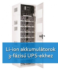 Li-ion akkumulátorok Eaton 3-fázisú UPS-ekhez