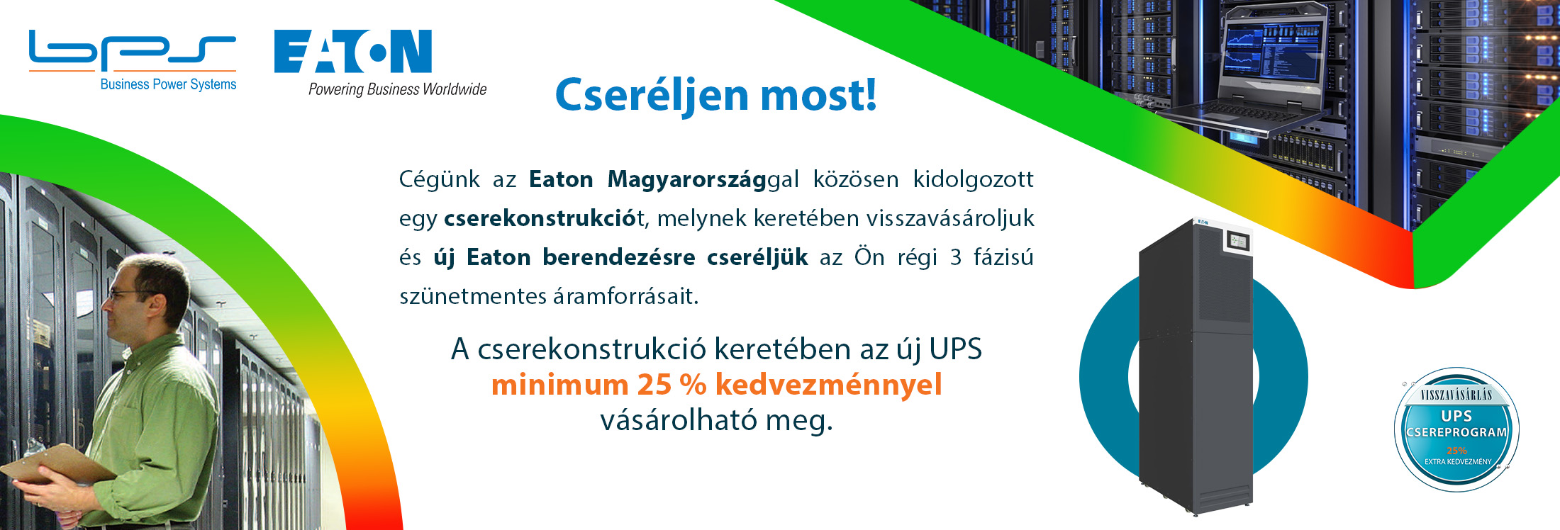 ups csereprogram, eaton 93T